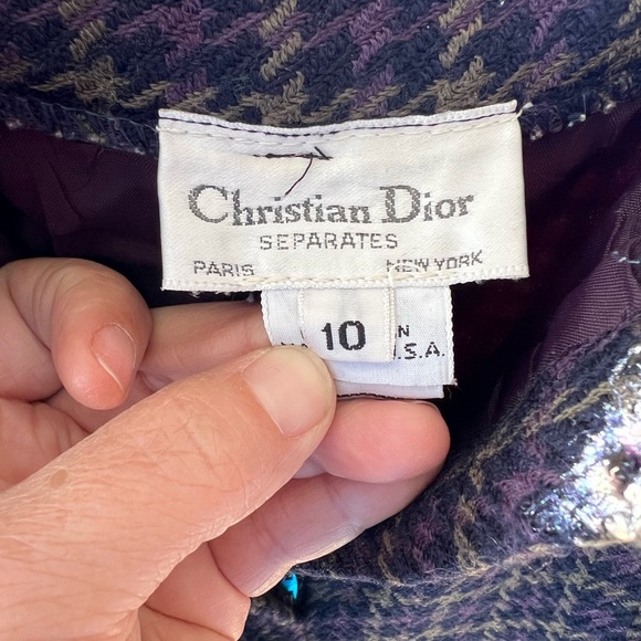 Christian Dior Wool Pleated Pants size 10 - Picture 7 of 7